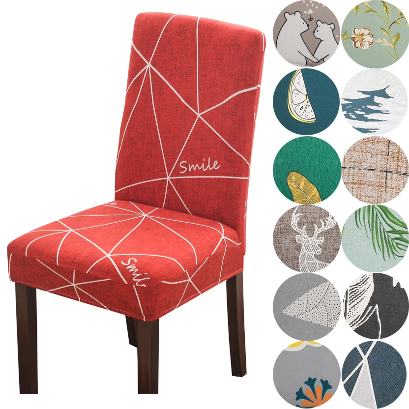 Chair Cover Spandex Elastic Slipcover Removable Anti dirty Seat Cover for Banquet Wedding Dinner Restaurant Office
