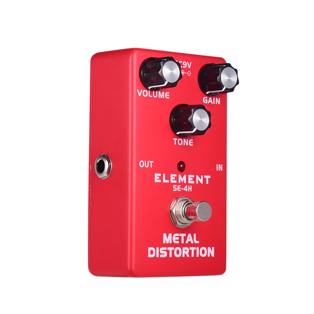 

Metal Distortion Guitar Effect Pedal with Volume Gain Tone Control True Bypass Full Metal Shell