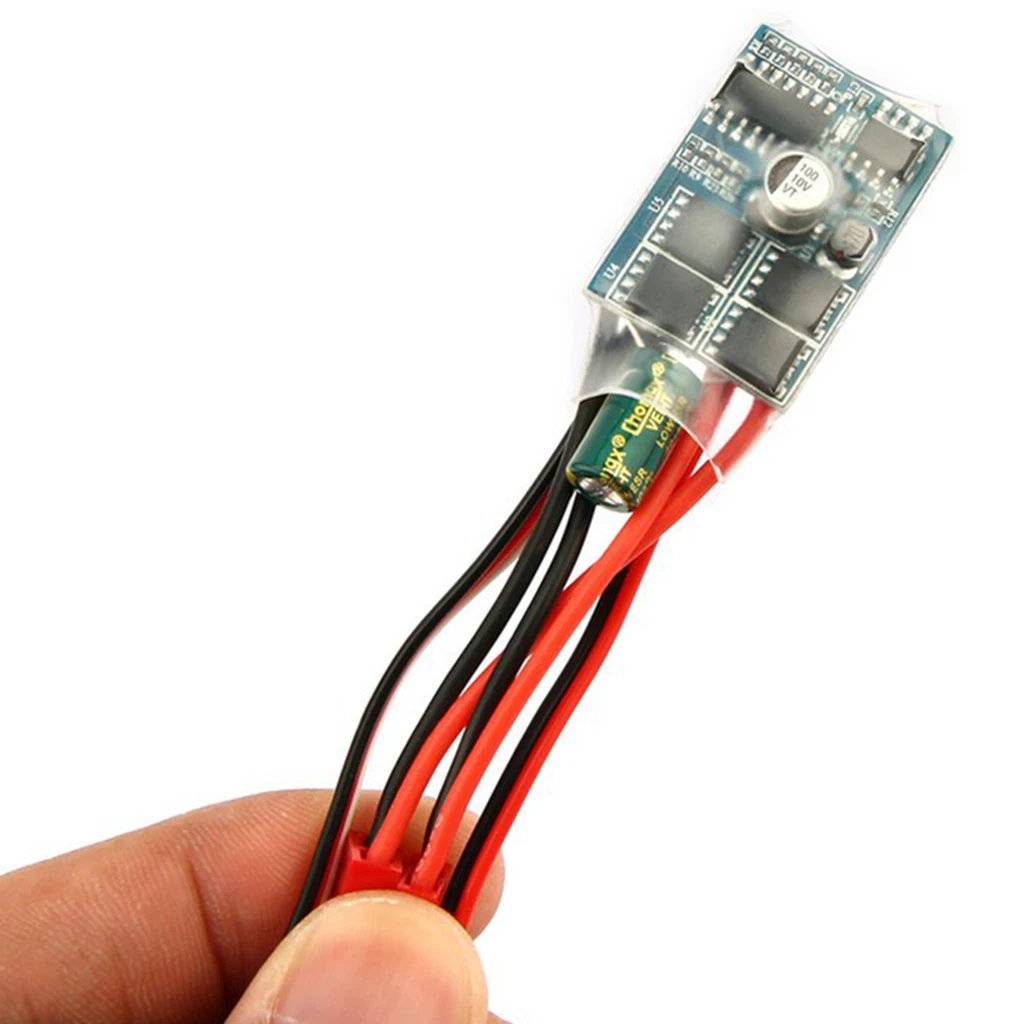 30A Brushed ESC Electric Speed Controller Built in 5.7V UBEC with Reverse, Brake for RC Car Boat Hobby Models