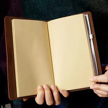 

Vintage Engraved Faux Leather Journal Notebook Diary My Dad Mom Travel Notepad