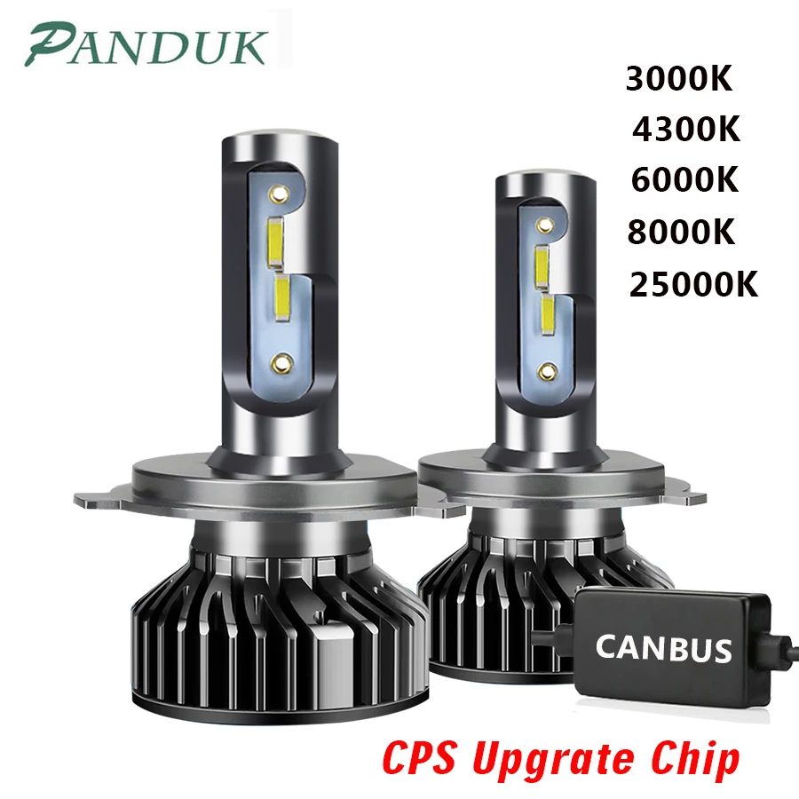 PANDUK 20000LM светодиодный головной светильник с чипом CSP 110W 3000K 6000K H4 H7 Canbus H1 H3 H8 H11 9005 9006