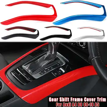 

Car Styling Interior Modified Center Console Gear Shift Frame Cover Trim For Audi A4 B8 2009 2010 2011 2012 2013 2014-2016 A5