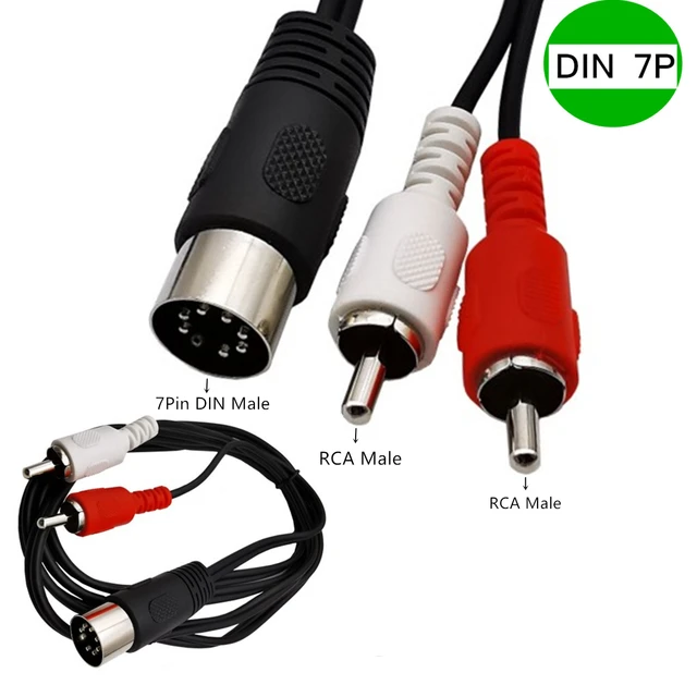 Câble DIN vers RCA à 7 broches du sud-est, adaptateur audio mâle à 2 RCA  pour Bang Olufsen, Naim, façades, systèmes stéréo - AliExpress