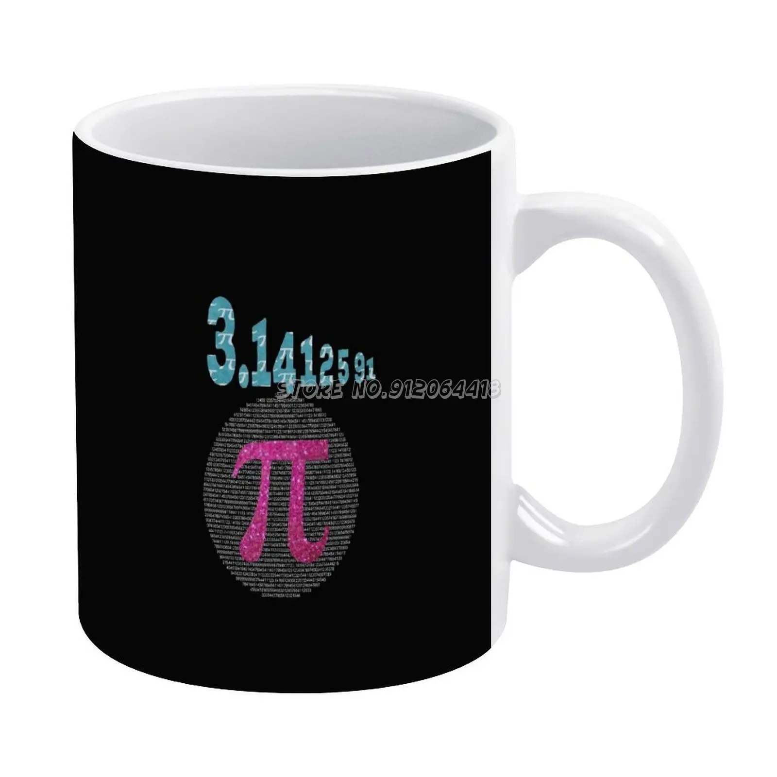 Pi Day Problem 3.1415 Coffee Mugs 330ml Creative Travel Mug and Cup Office Drinkware Tazza Raspberry 4 Symb | Дом и сад