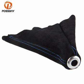 

POSSBAY -20% OFF Black Imitation Leather With Blue Stitched Car Gear Shift Lever Knob Boot Gaiter Cover Collar Case