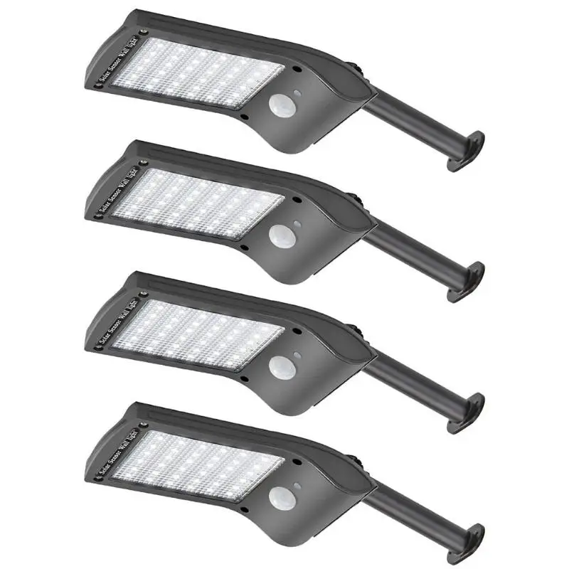 4Pcs 36LED солнечный светильник Открытый водонепроницаемый датчик тела Солнечный настенный светильник s садовый светильник ing садовый декоративный светильник s уличный светильник s - Испускаемый цвет: 4Pcs