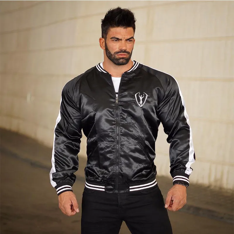 

Europe And America Muscle Brother Sports Fitness Coat Autumn And Winter New Style Popular Brand Men'S Wear Casual Running Hoodie