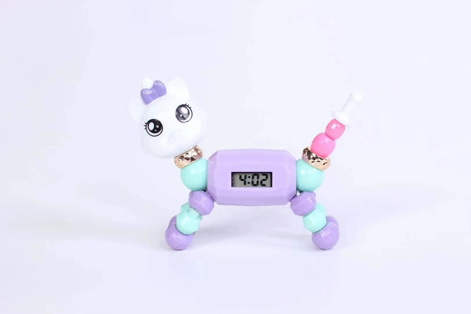 Стиль эльфы браслет часы DIY бисером браслет мультфильм животных Волшебные гибкие детские развивающие игрушки электронные