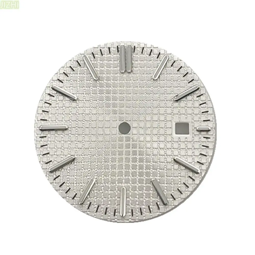 

31.7mm/1.25in White Watch Dial Plate With Single Date Window Replacement Parts For ETA 2836 2824 DG2813 Movement
