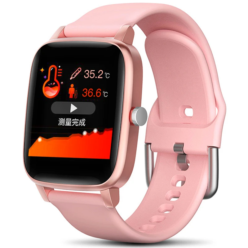 

T98 Body Temperature Smartwatch IP67 Waterproof Wearable Device Bluetooth Pedometer Heart Rate Smart Watch For Android IOS
