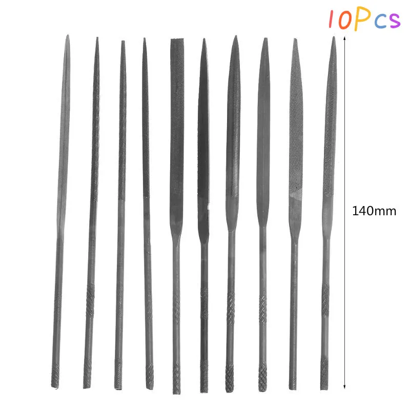 10PCS Small Needle Files Set 140mm Alloy Jewelry Tools Beading Hobby Crafts 300 fine-150MM 5