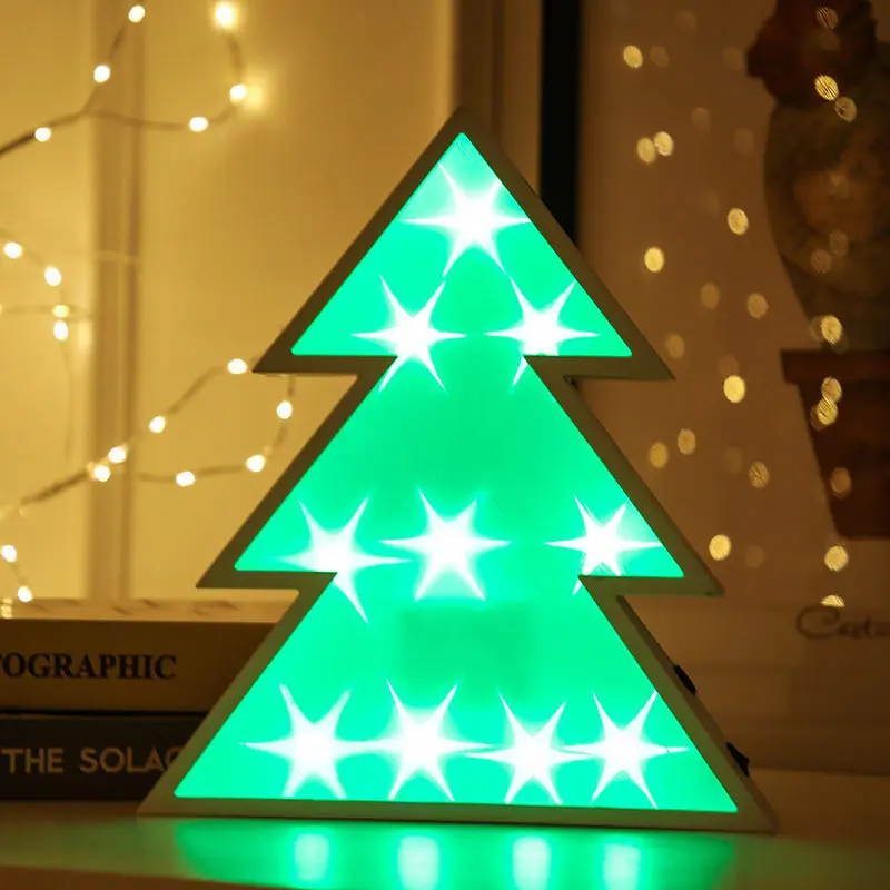 

BRELONG LED Christmas Night Lights Christmas Tree Holiday Decoration Light Battery Power