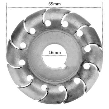 

12 Teeth for 100/115 Angle Grinder 65mm Wood Carving Disc 16mm Bore Wood Shaping Disc Grinder Disc Woodworking Tool