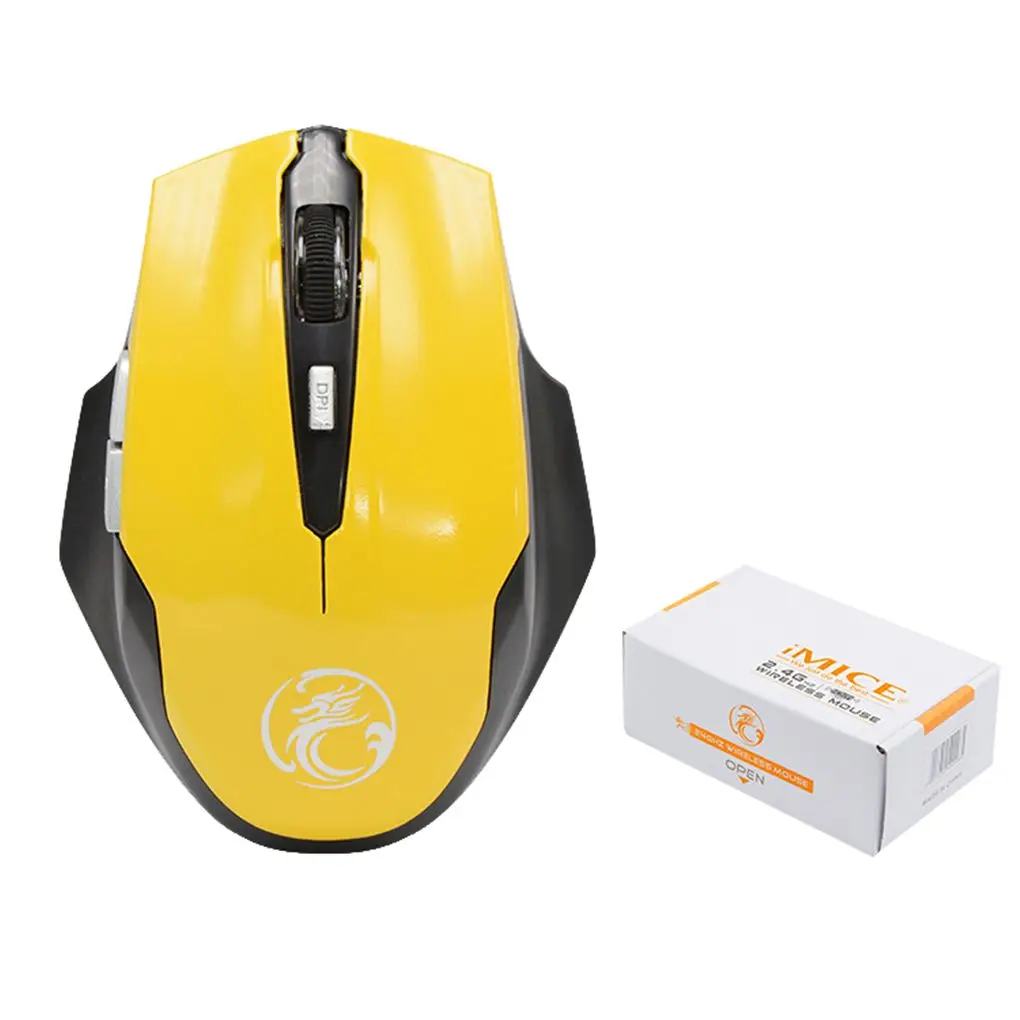 IMice E-1900, мини беспроводная мышь, портативная, 1600 dpi, 6 кнопок, 2,4 ГГц, USB, PC Gamer, мышь для дома, ноутбука, компьютера