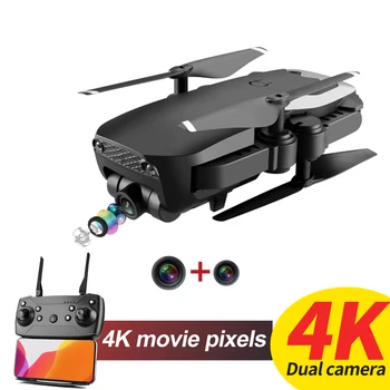 

AHOHA WiFi FPV RC Camera Drone with HD Camera 4K 1080P Dual Camera Remote Control Optical Flow RC Quadcopter Dron for Kids Toy
