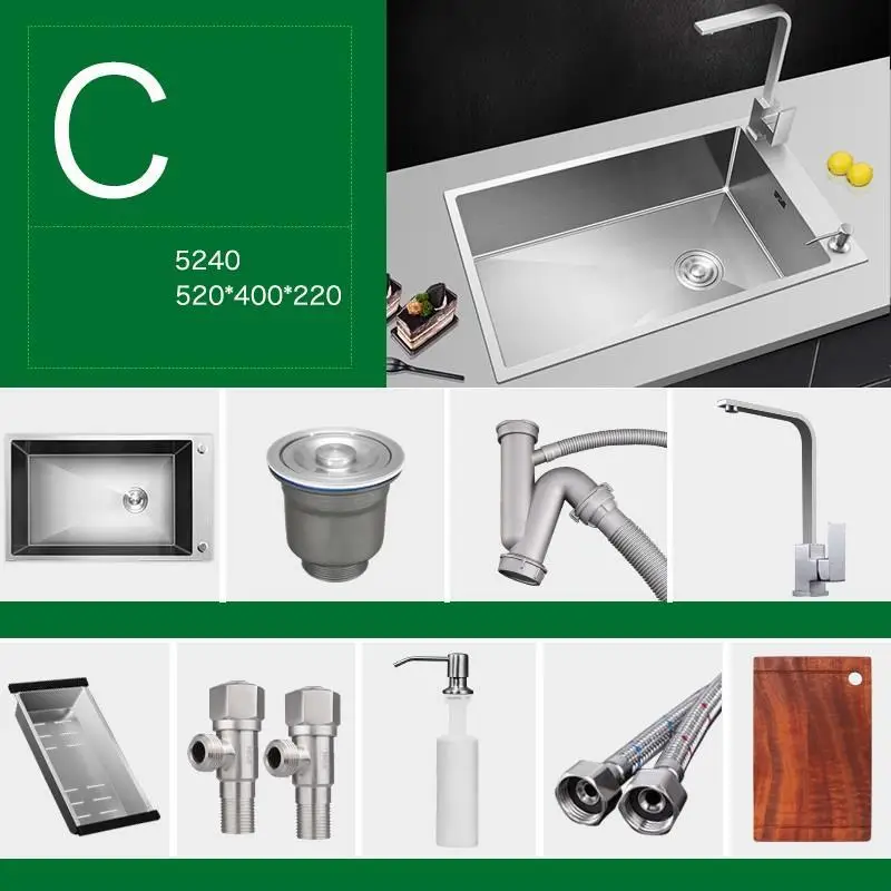 Куба Para Lavandino Waschbecken Inoxidable Lavello Spoelbak Кухня умывальник Fregadero De Cocina Pia Cozinha Dishwash раковина - Цвет: Number 5