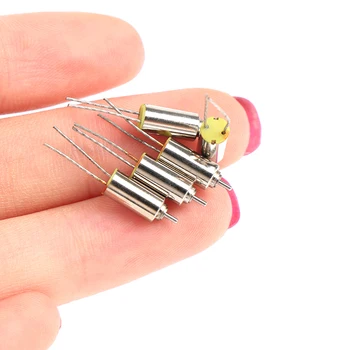 

4*8 Coreless Motor Hollow Cup Motor 3V Ultra-micro Ndfeb Magnetic Small Motor with 2 Hard Feet, 60000 RPM, Output Shaft 0.7mm