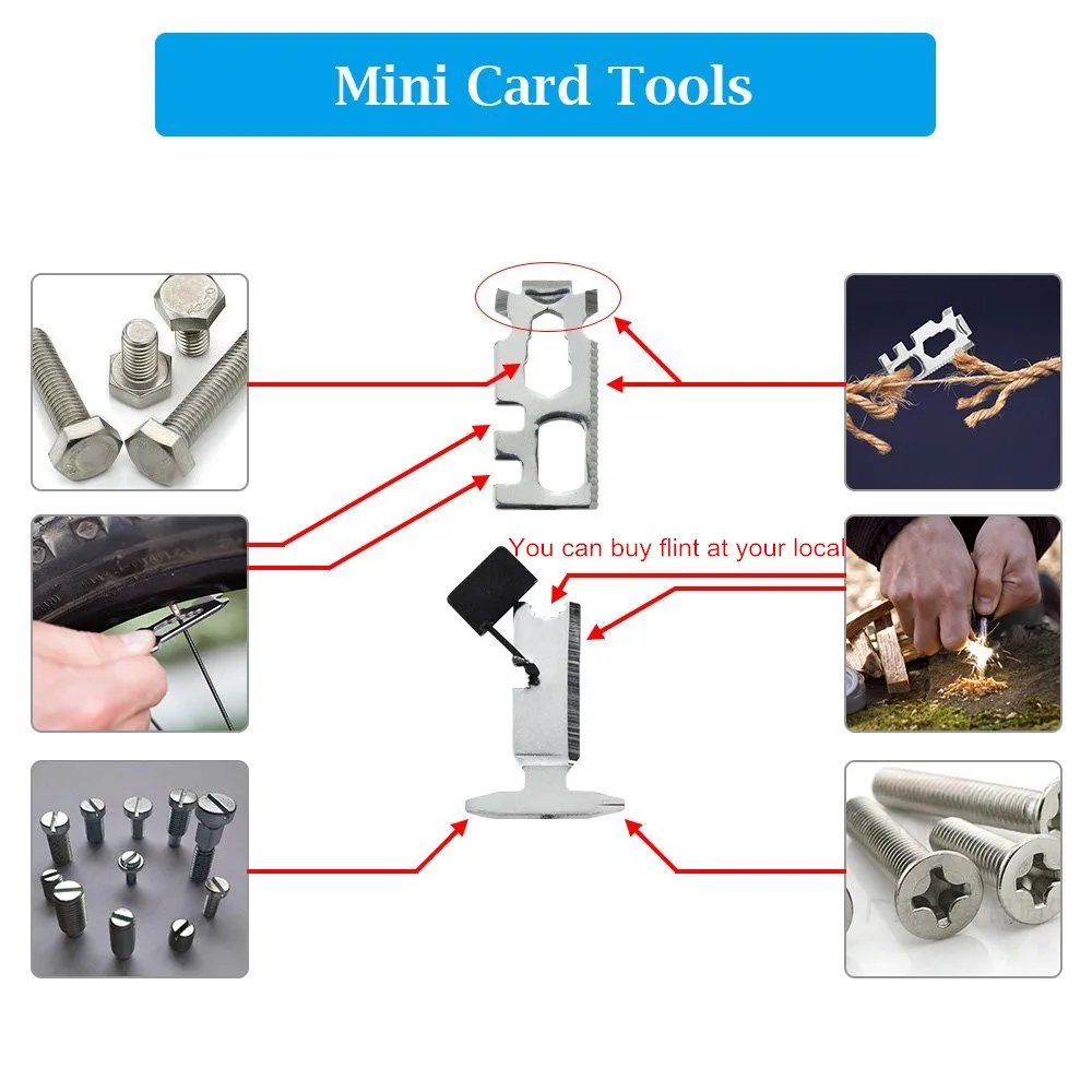 Outdoor Multifunctional Survival Bracelet Paracord Braided Rope Men Camping EDC Tool Emergency SOS LED Light Compass Whistle (3)