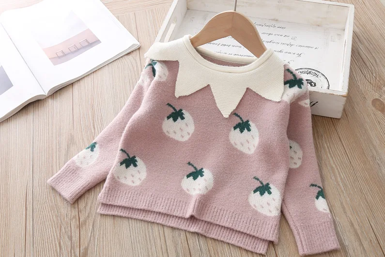 Sodawn/детская одежда для маленьких девочек; свитер; комплект одежды; коллекция 2019 года; сезон осень-зима; трикотажная одежда с рисунком
