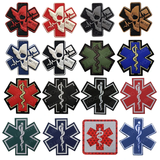 Medic Patch 3D PVC Rubber Paramedic Medical PATCH EMS EMT MED