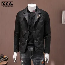 Мужской пуховик, брендовая, модная, тонкая, теплая верхняя одежда, зима, длинный рукав, белый утиный пух, Короткие пальто, деловой костюм, куртка