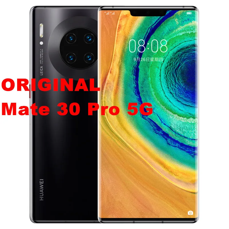 huawei Коврики 30 Pro 5G Версия Мобильный телефон Kirin 990 Android 10,0 6,5" 8 Гб Оперативная память 512 ГБ Встроенная память 40MP+ 40MP 40 Вт Супер заряда IP68