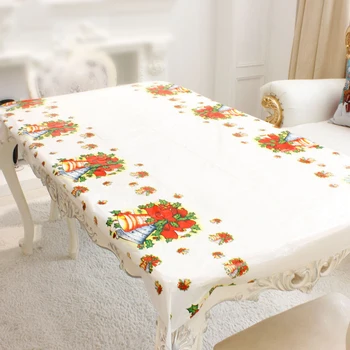 

1PC Plastic Christmas Disposable Tablecloth Wedding Birthday Party Table Cover Rectangle Desk Cloth Wipe Covers Kitchen Tools