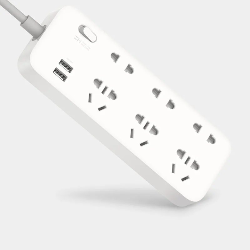Новый Xiaomi Mijia ZMI шестипозиционный патч Панель с 2 портами USB 18W быстрая зарядка 6