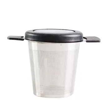 

304 Stainless Steel Silicone Handle Tea Compartment Tea Strainer Tea Filter Tea Leaking Tea Maker Portable