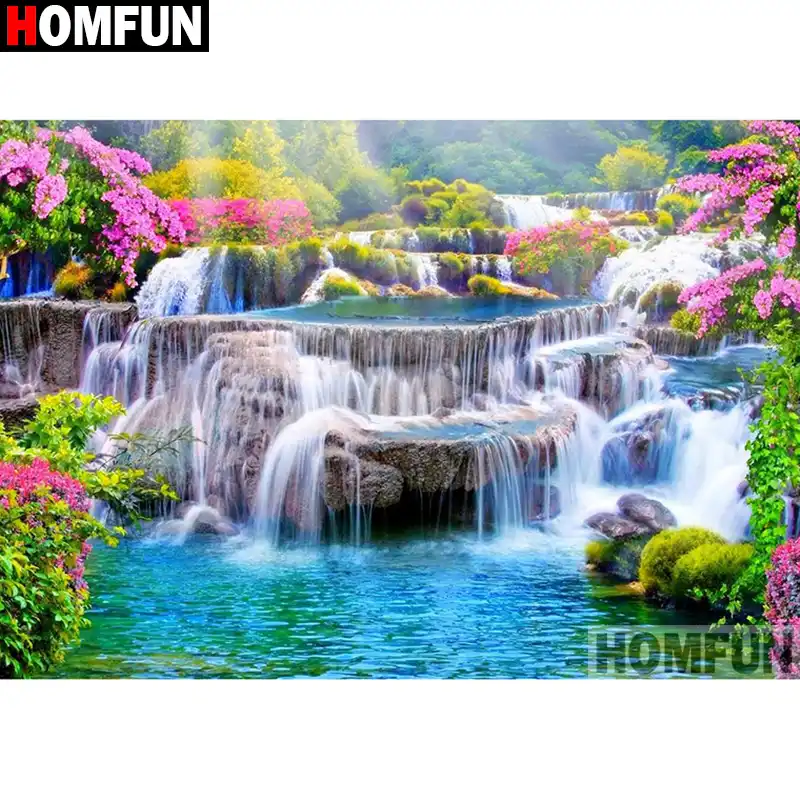HOMFUN искусство 5D сделай сам алмазная живопись Рождественский колокольчик вышивка