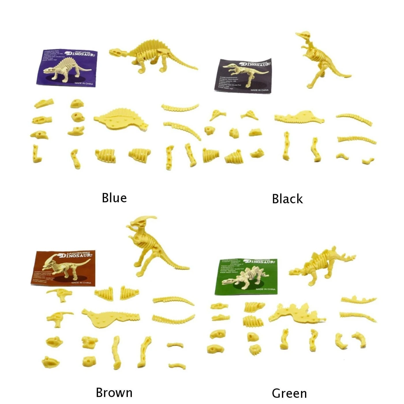 Assorted Dinosaur Fossil Skeleton Figures Kids Toy Dinosaurs Toys Xmas Gift Fun 5