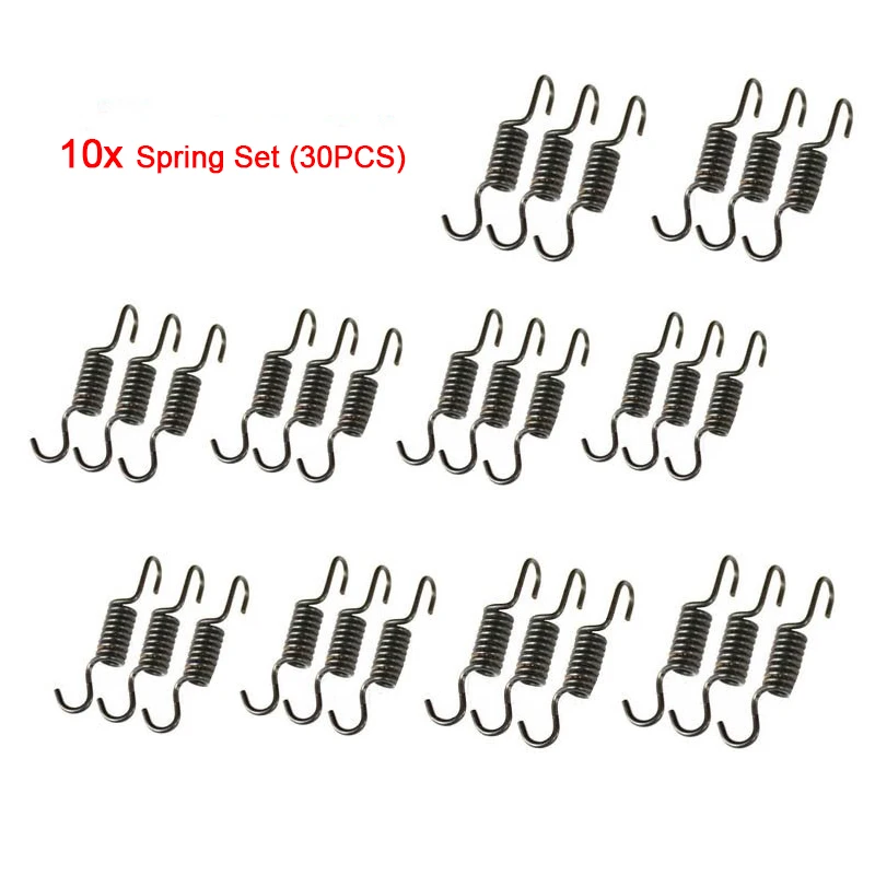 10 Set 30Pcs Mini Atv Tasca Parti Della Bici 2 Stroke Engine Mini Dirt Moto Quad Atv Hp Frizione Pad Springs Set 47Cc 49Cc
