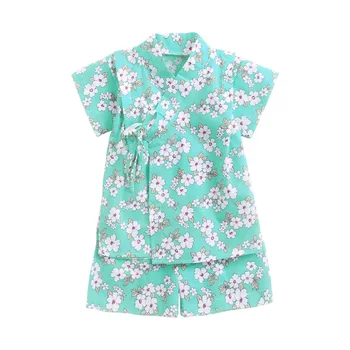 

Baby Sets Summer Short Sleeve Newborn Bathrobe for Boys and Girls Baby Kimono Pajamas Children Home Clothing