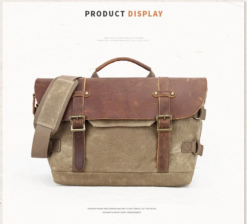 Camera Bag Waterproof Canvas Vintage DSLR SLR Camera Bag Shoulder Strap Case Casual Shoulder Messenger Pack For Canon For Sony