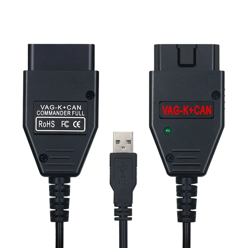 Для VAG K+ CAN Commander 1,4 PIC18F25K80 FTDI FT232RQ чип OBD2 OBD II автомобильный диагностический инструмент для Audi/VW/Skoda/Seat OBD2 кабель