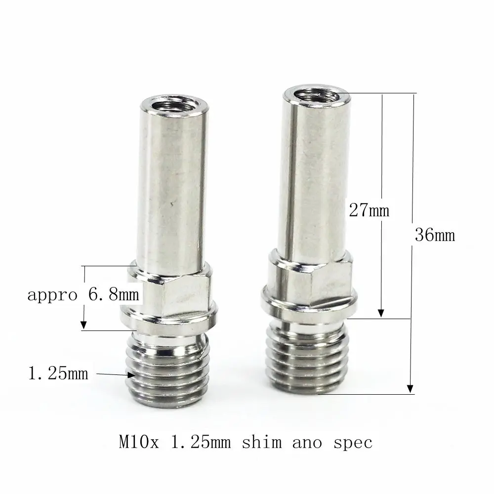2 stücke Titan Bike V Brake Boss Cantilever Bremsen Post Mount M10 M8 1,25mm 1,0mm Ti V Bremse schrauben Schrauben – Detail 1