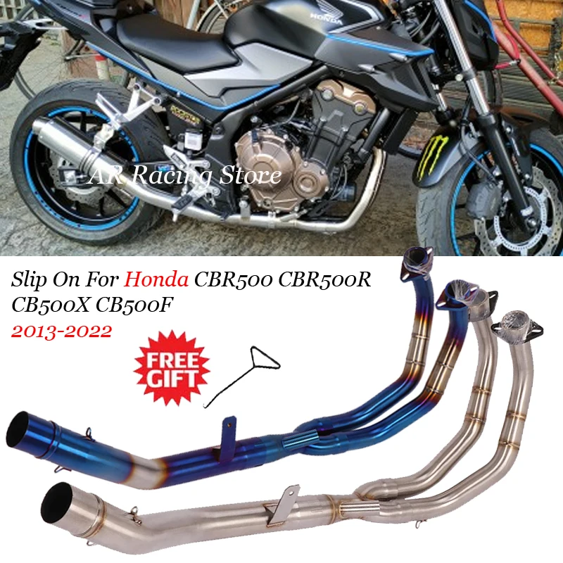 Motorcycle Exhaust Escape Modified Front Middle Tube Link Pipe Slip On