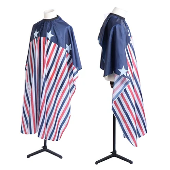 

1Pcs Fashion Style Haircut Cloth American Flag Pattern Apron Polyester Salon Hair Cape Styling Design Supplies