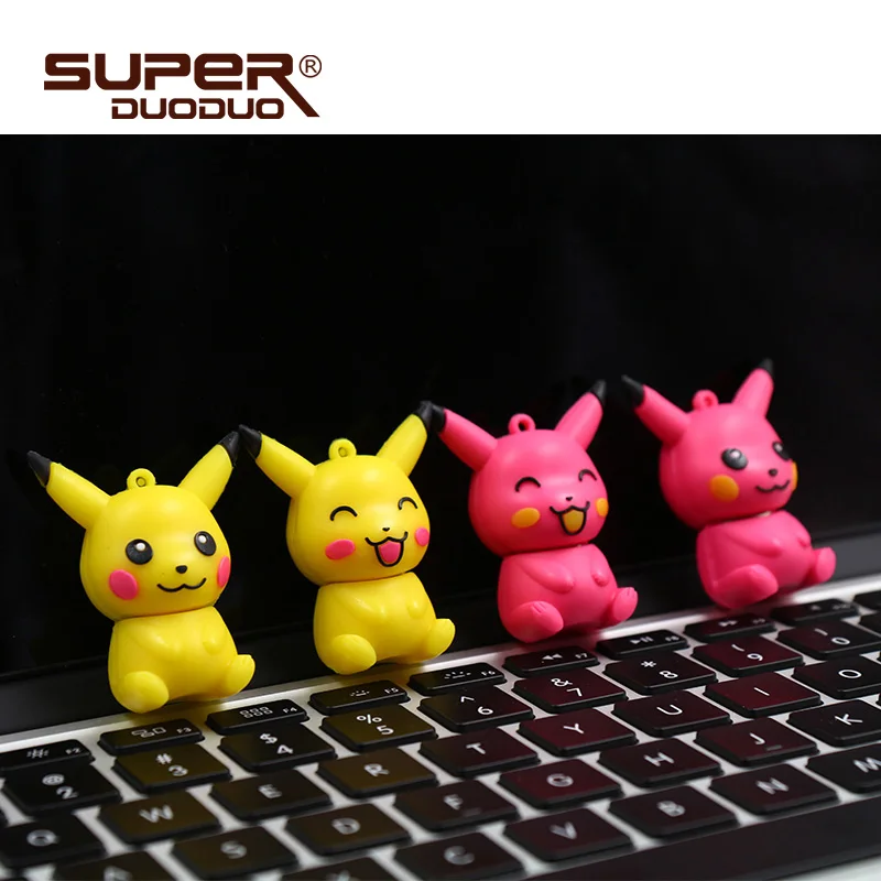 Usb флеш-накопитель 128 ГБ шариковая ручка эльфа 64 Гб pokemon Pikachu pendrive 32 ГБ 16 ГБ 8 ГБ 4 ГБ usb memory stick usb 2,0