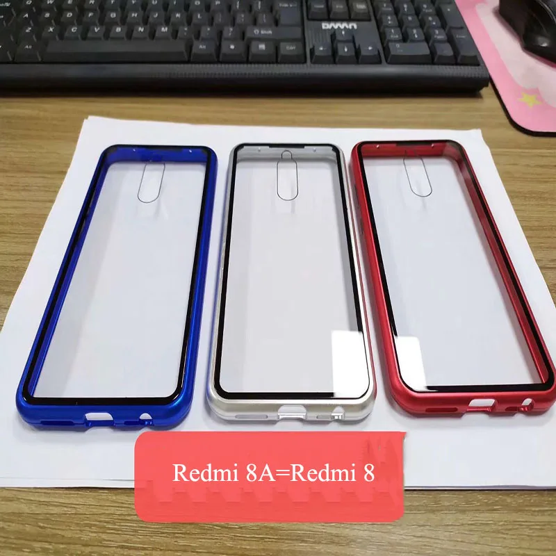 Магнитная Адсорбция металлический чехол для телефона для Xiao mi Red mi 8A 8 Note 8 7 5 6 K20 Pro mi 9T 9SE 8SE CC9E A3 Lite 9 CC9 F1 Стекло крышка