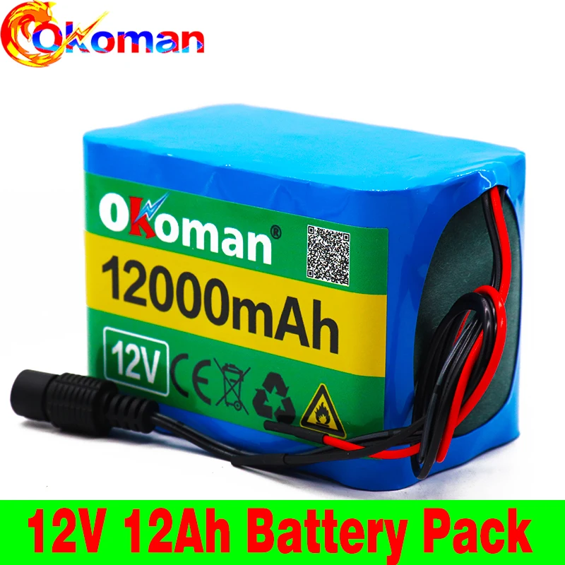 Новый 100% оригинальный высококачественный литиевый аккумулятор 12 В а/ч 18650 12000 мА/ч