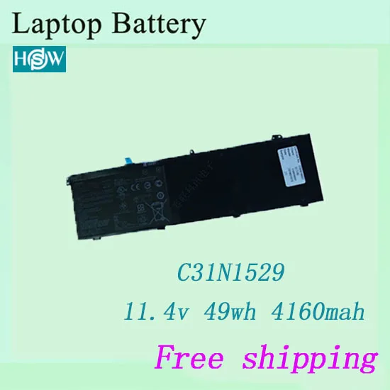 Высококачественный аккумулятор для ноутбука ASUS C31N1529, C31P0C1, C31POC1 батареи