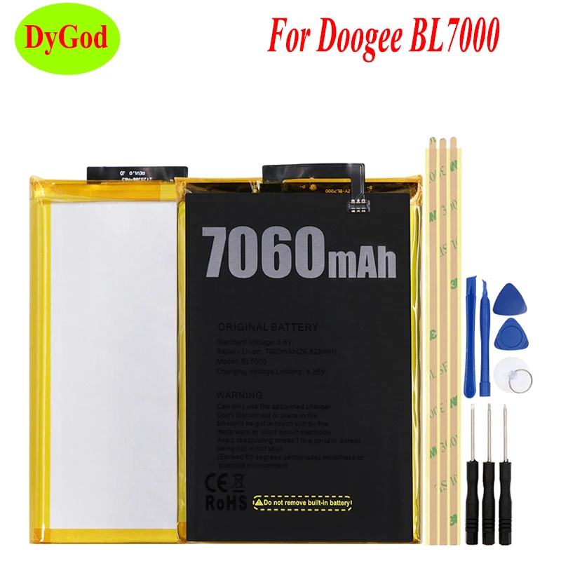 DyGod 7060 мАч для Doogee BL7000 батарея Замена батареи Bateria Для смартфон с