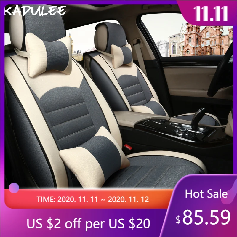 Автомобильные аксессуары KADULEE для Fiat linea grande punto palio albea uno 500 freemont чехлы сидений