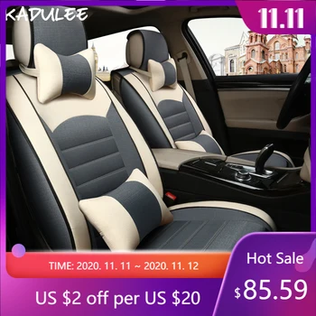 

KADULEE Universal car seat cover For Fiat linea grande punto palio albea uno 500 freemont car accessories seat covers styling