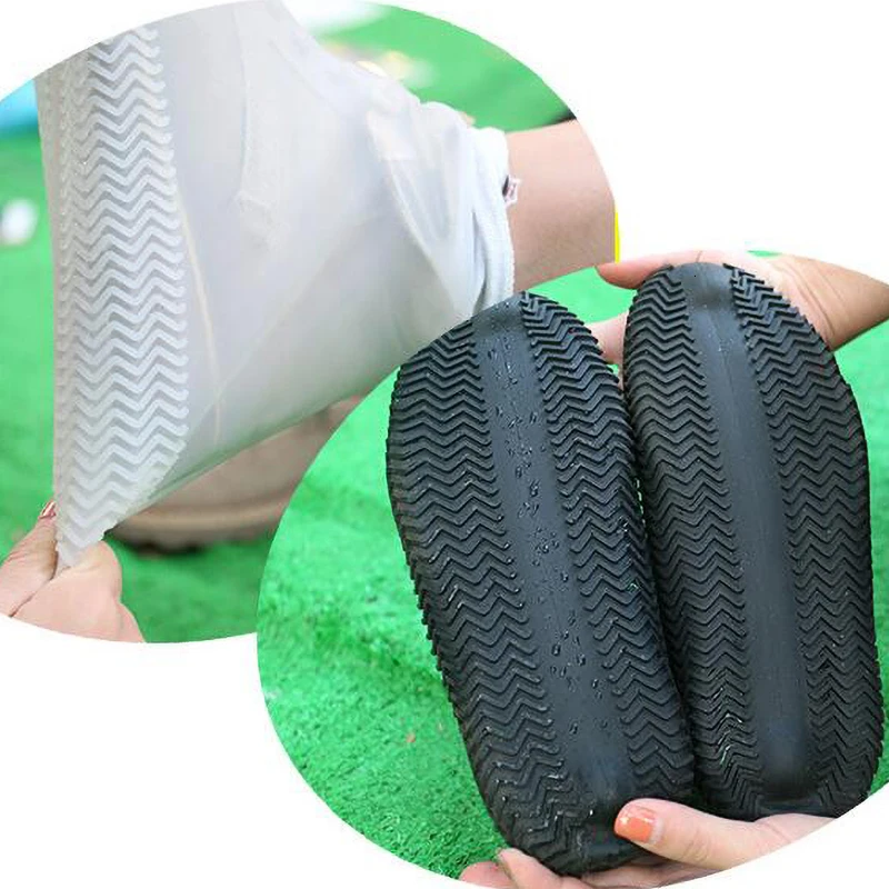 Waterproof Silicone Overshoes Reusable Non-slip Rain Shoes Covers For Men Women Outdoor Camping S/M/L Shoes Accessories