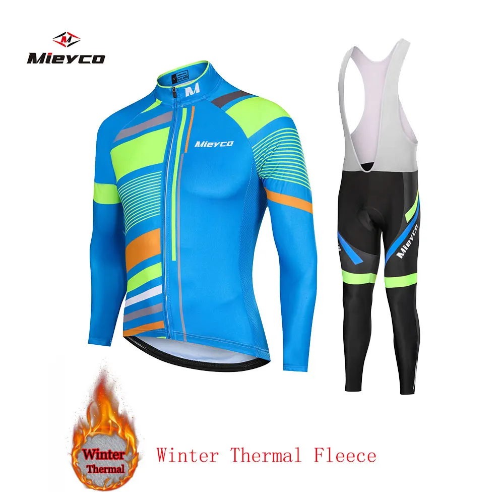 Зимняя теплая флисовая велосипедная футболка Ropa Ciclismo Mtb с длинным рукавом зимняя одежда для велосипеда комплект с шортами