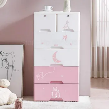 

Children's drawer storage cabinet baby wardrobe plastic storage box multifunctional baby chest of drawers