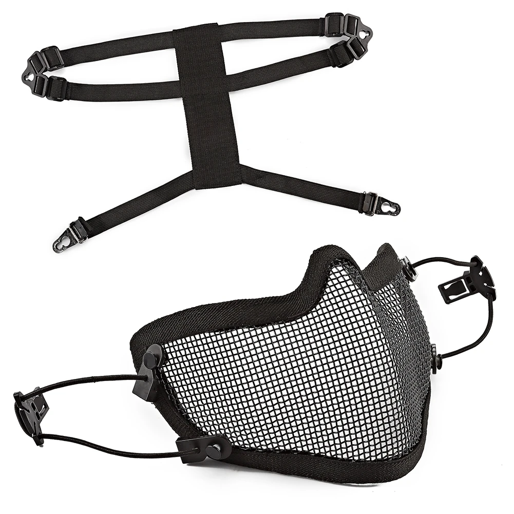 Outdoor Sports Protector For Running Cycling Sunscreen Helmet Riding Half Face Mask Breathable New Soft Mesh Mouth Accessories