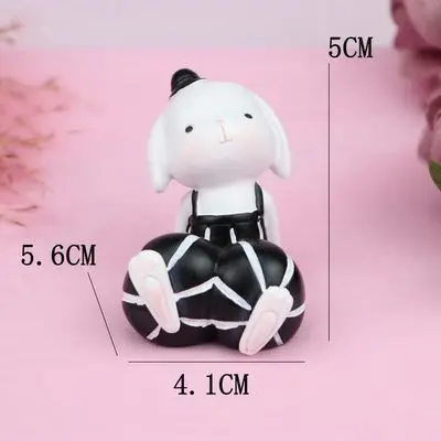 Kawaii с милым кроликом; сказочный сад, миниатюра фигурки моды стол служебный автомобиль аксессуары для украшения дома, рождественский подарок для девочек - Цвет: G